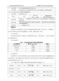 一个149M1型车架产品碳足迹 第三方核查报告